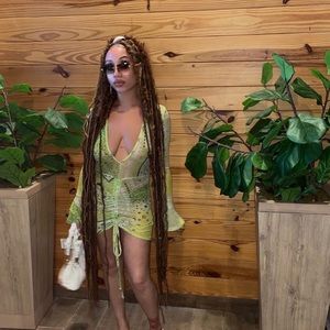 SPOILED LABEL Green Bandana Dress